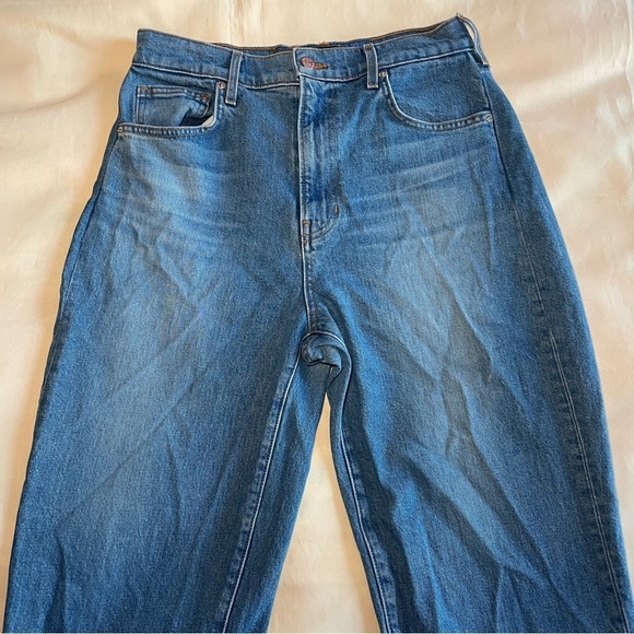 Veronica Beard- Joey Straight Leg High Rise Jeans in Mid Wash Beacon Size 30 - Picture 3 of 9